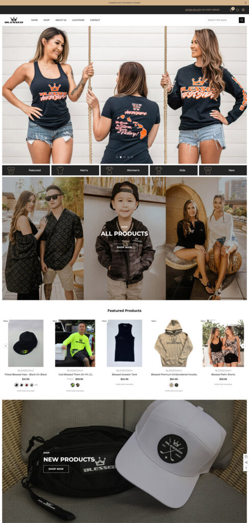 Shopify website design