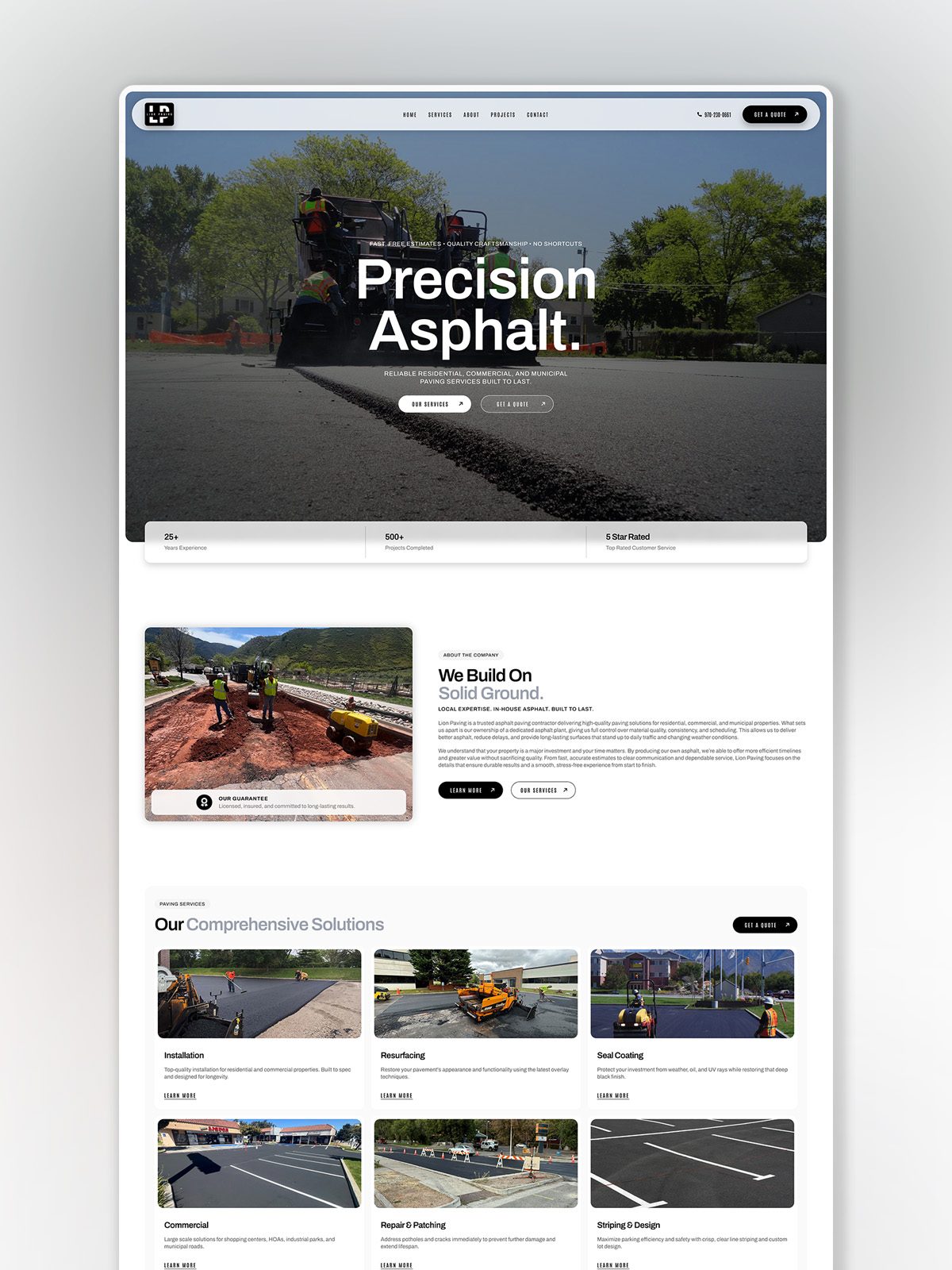 Home - LA Web Design | Wordpress website design | Shopify website design 5 lion paving v2